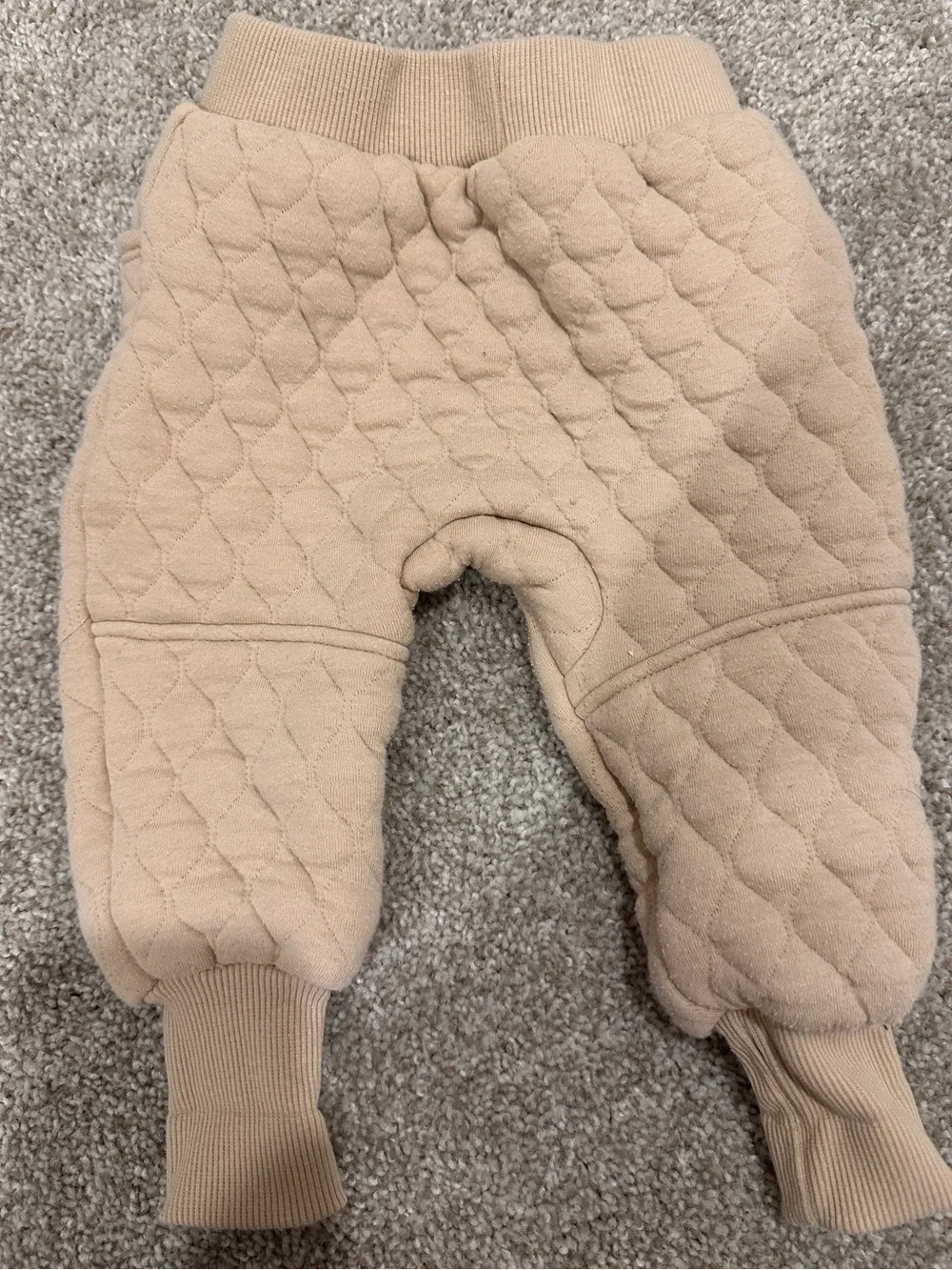 Nike Tan Quilted Baby Girl Sweatshirt & Joggers